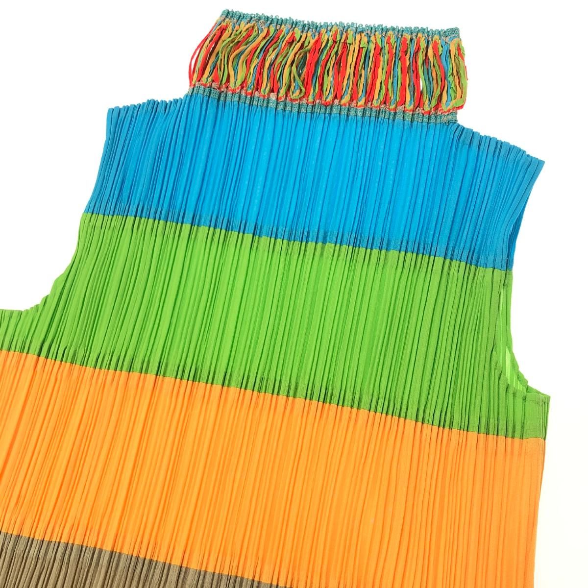 PLEATS PLEASE プリーツプリーズ ロングワンピース サイズ:2 スタンド