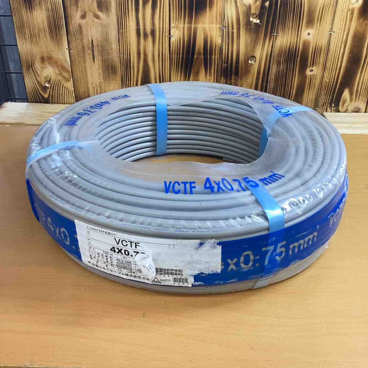 VCTFケーブル 4 2 0㎜ ビニルキャプタイヤ丸型コード 重量約8㎏ 残量約2 3程度 住友HST