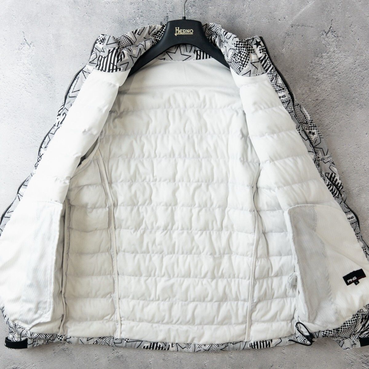 極美品 PING GOLF ピン ゴルフ ストレッチ 中綿 ジャケット ブルゾン