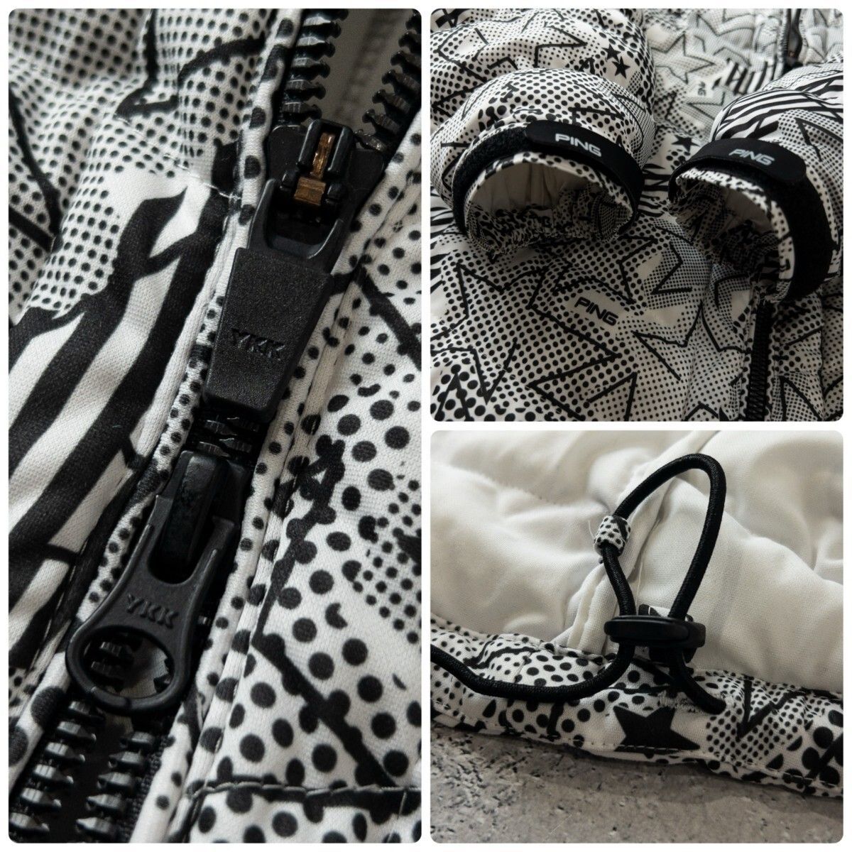 極美品 PING GOLF ピン ゴルフ ストレッチ 中綿 ジャケット ブルゾン