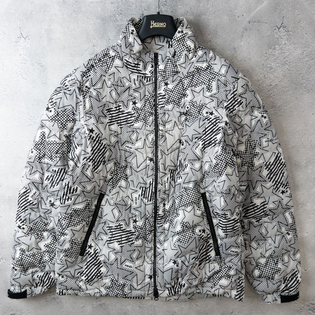 PING ストレッチラミネート 中綿 ブルゾン ジャケット M ゴルフ 極美品 PING GOLF ピン ゴルフ ストレッチ 中綿 ジャケット ブルゾン