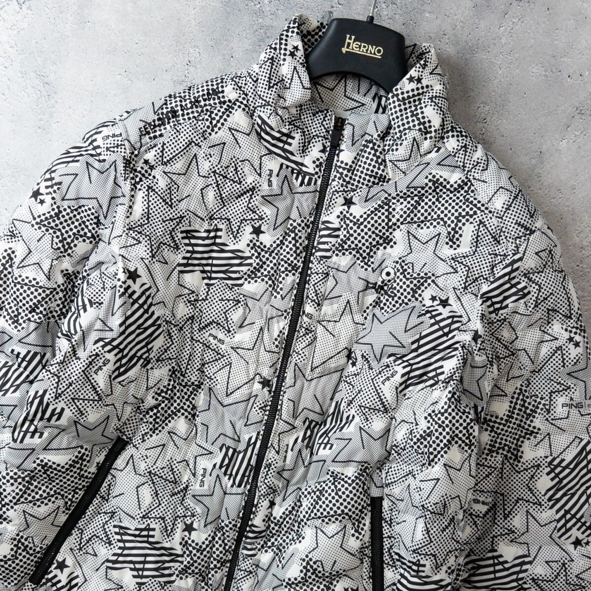 極美品 PING GOLF ピン ゴルフ ストレッチ 中綿 ジャケット ブルゾン