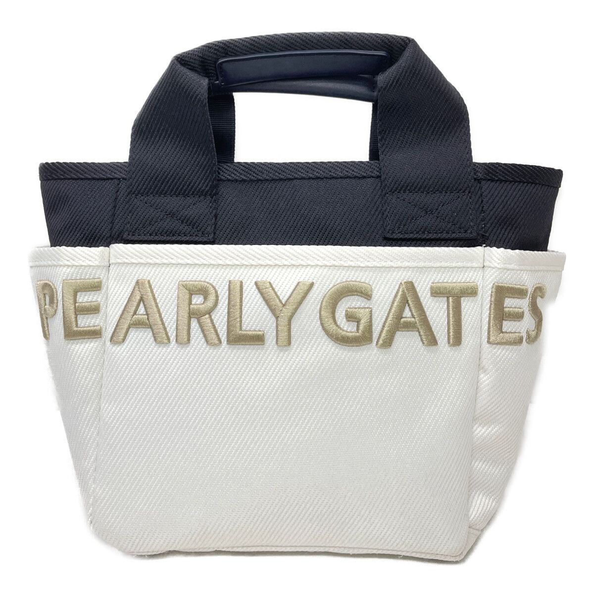 パーリーゲイツ PEARLY GATES カートバッグ 白×紺 ホワイト×ネイビー
