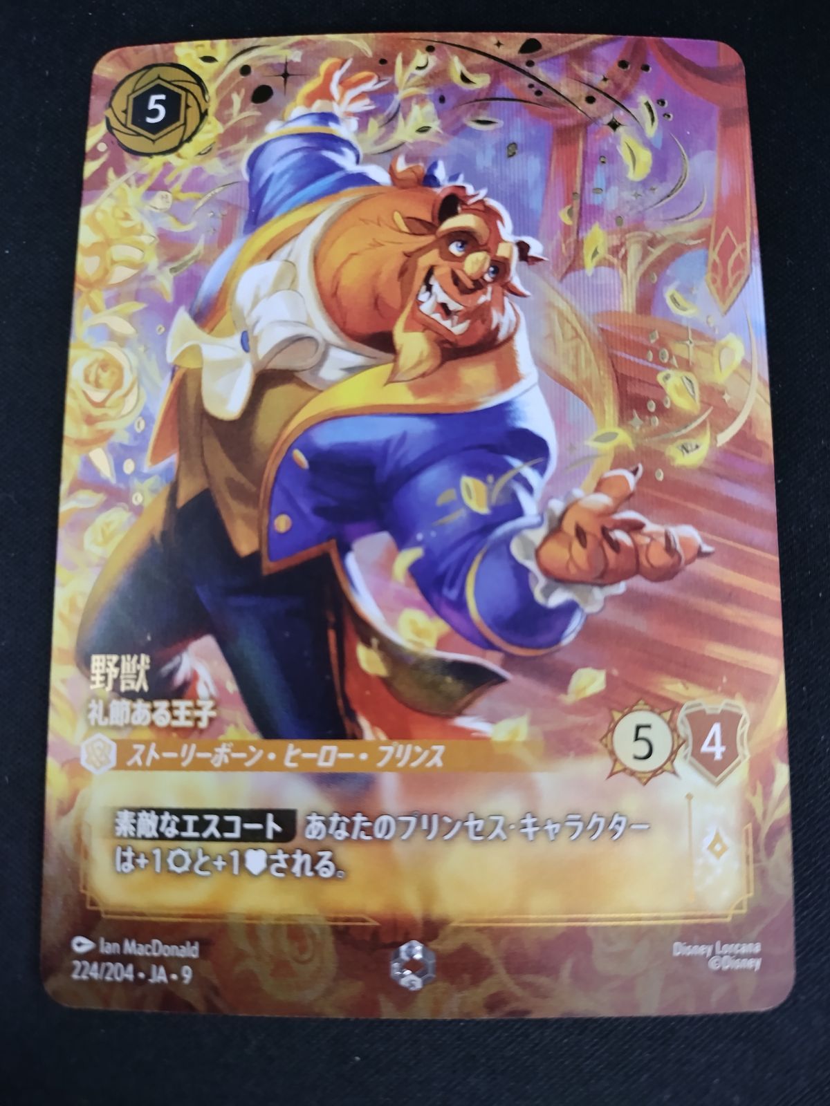 中古TCG】ディズニー・ロルカナ 野獣 - 礼節ある王子(224/204