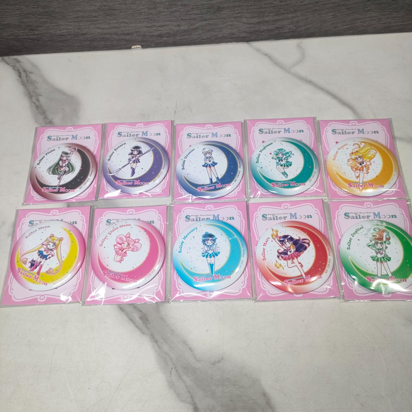 ⑮【新品未開封・コンプ】セーラームーン セブン 缶ミラー 10個セット