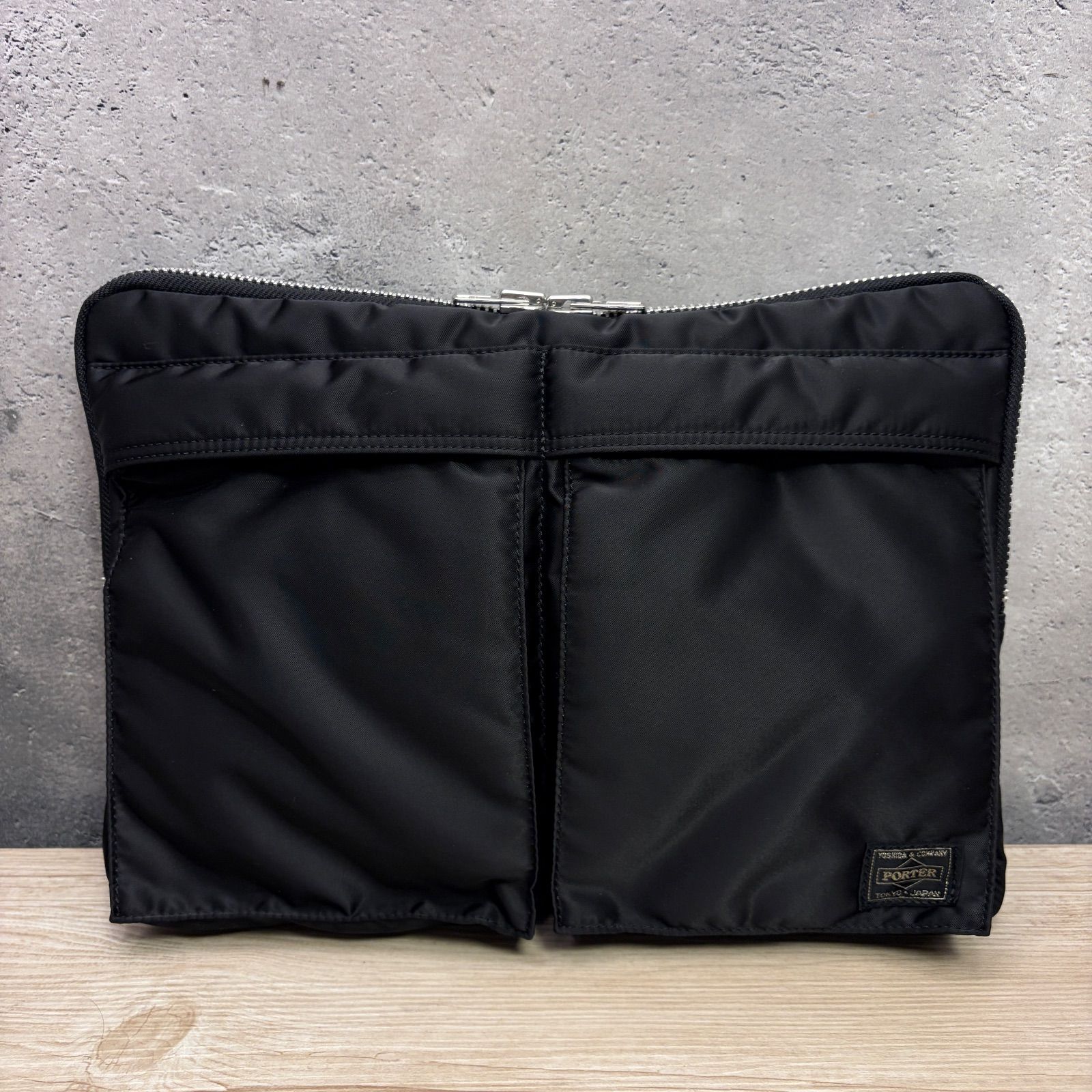 PORTER ドキュメントケース　ブラック PORTER＿TANKER DOCUMENT＿ポータータンカードキュメントケース