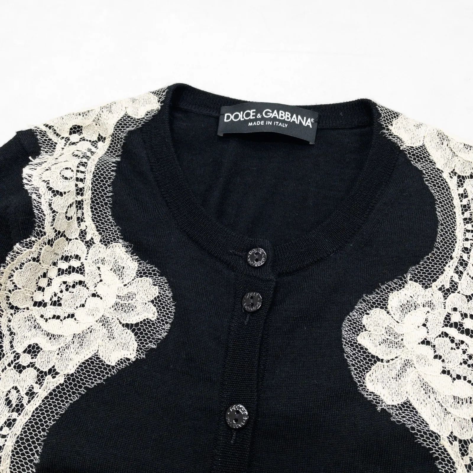 DOLCE&GABBANA ドルチェアンドガッバーナ ニットカーディガン レース