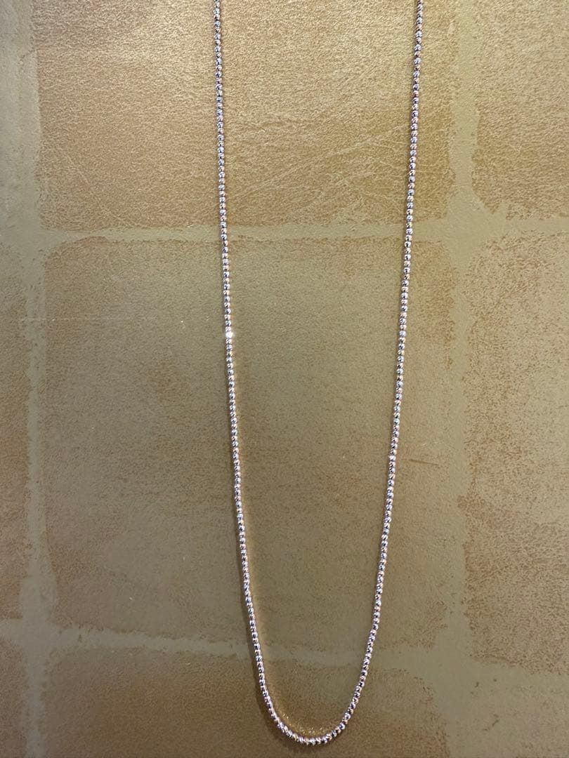 新品】Pt850/K18PGカットボールロングネックレス 70cm - メルカリ