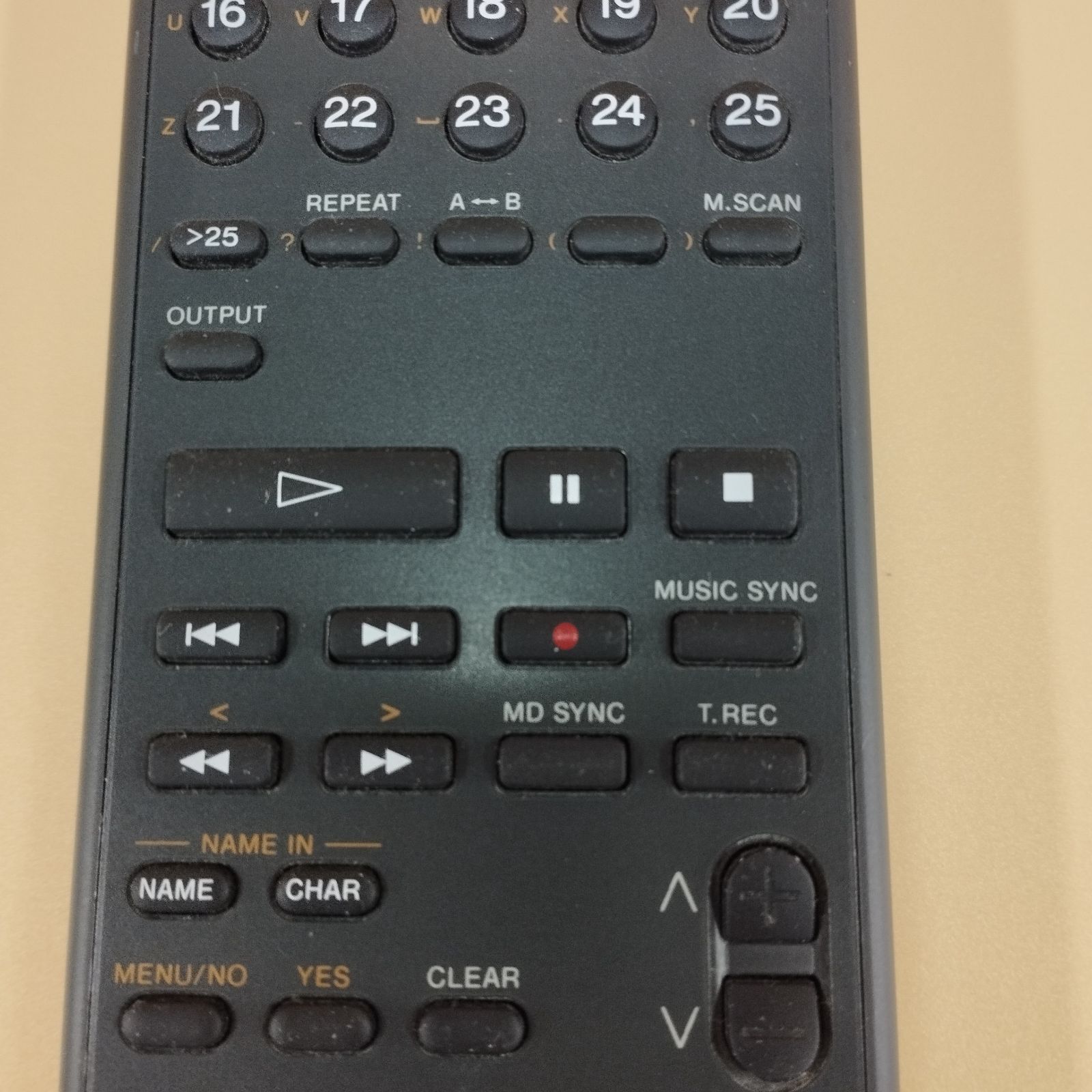 D10121】ジャンク SONY RM-D22M リモコン ダブルMDデッキ MDデッキ用