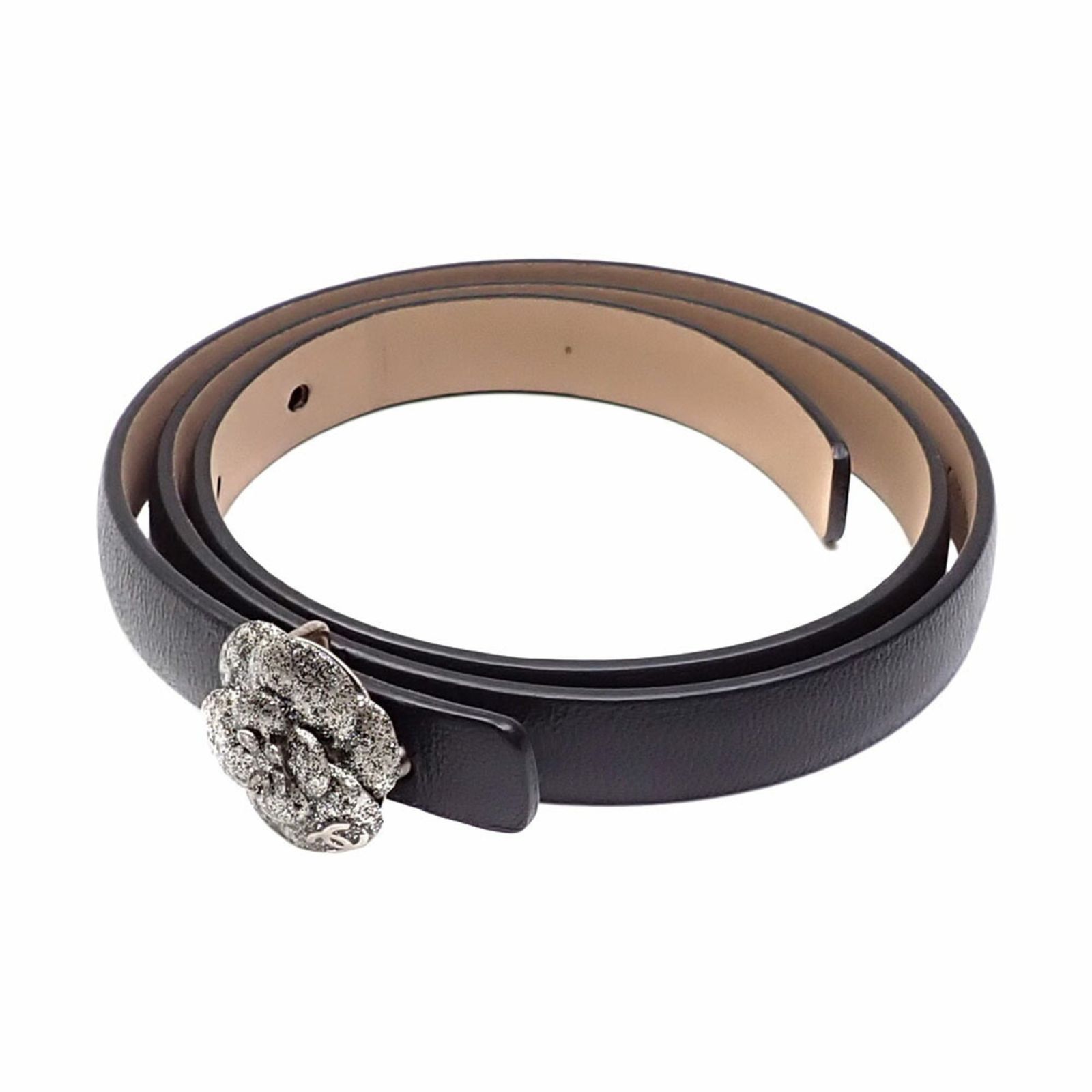 シャネル(Chanel) シャネル ベルト レディース レザー ブラック 70cm