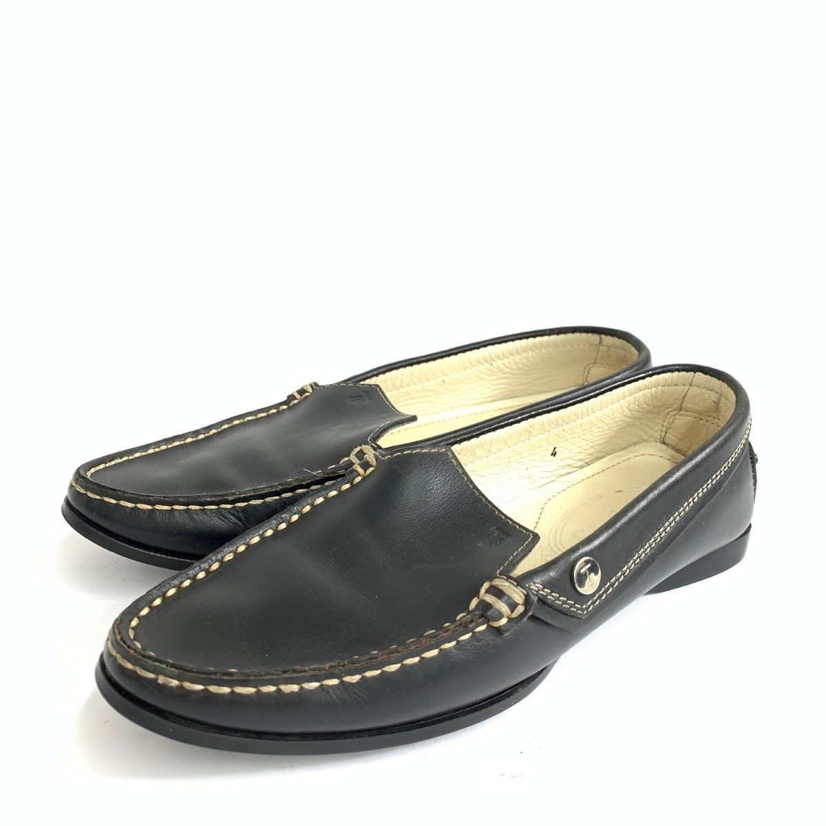 TOD'S トッズ ローファー/ドライビング 表記サイズ:4 ブラック