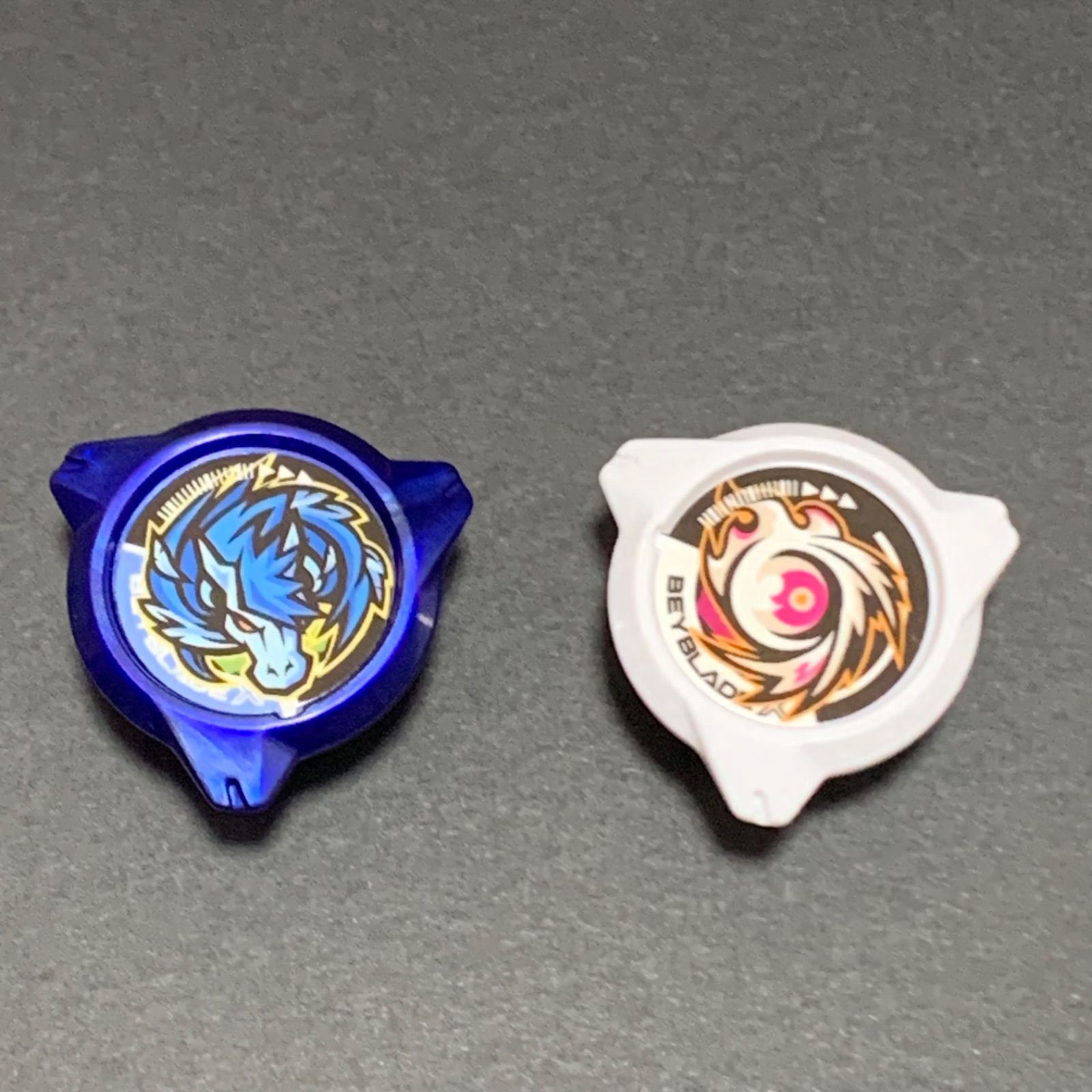 ベイブレイドロックチップ 2個セット BEYBLADE X CX-00 ロックチップ/ドラン クリアブラックVer. and