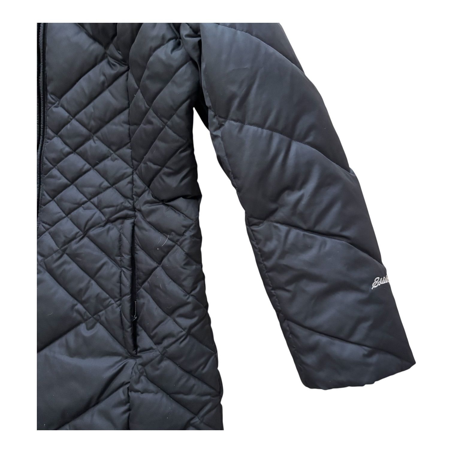 Eddie Bauer エディーバウアー ダウンコート ミドル丈 ブラック