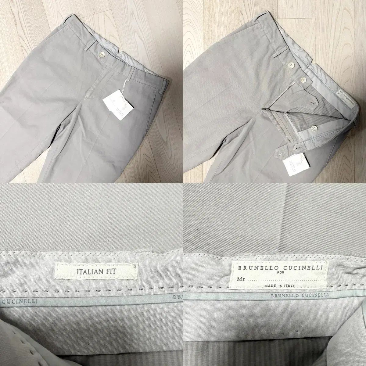 ブルネロクチネリ カーキ(グレー) チノ パンツ (50) - メルカリ