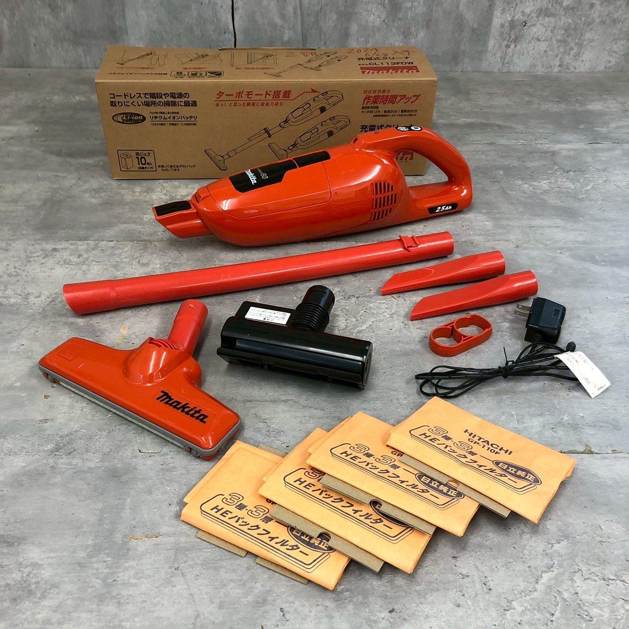 makita マキタ ターボ60 CL113FDW オレンジ 充電式クリーナー - メルカリ