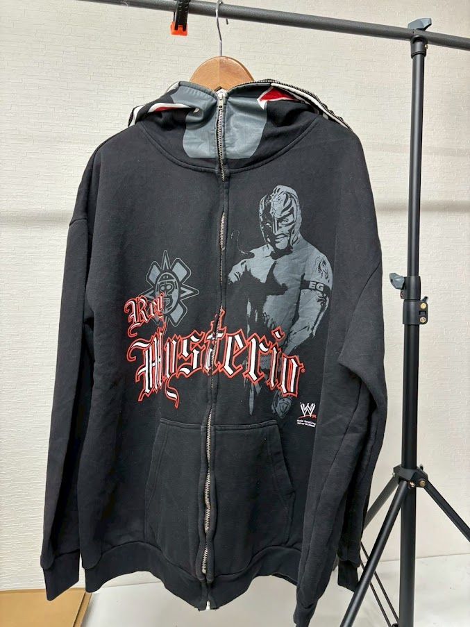 WWE レイミステリオ フルジップパーカー ブラック XL US古着 - メルカリ