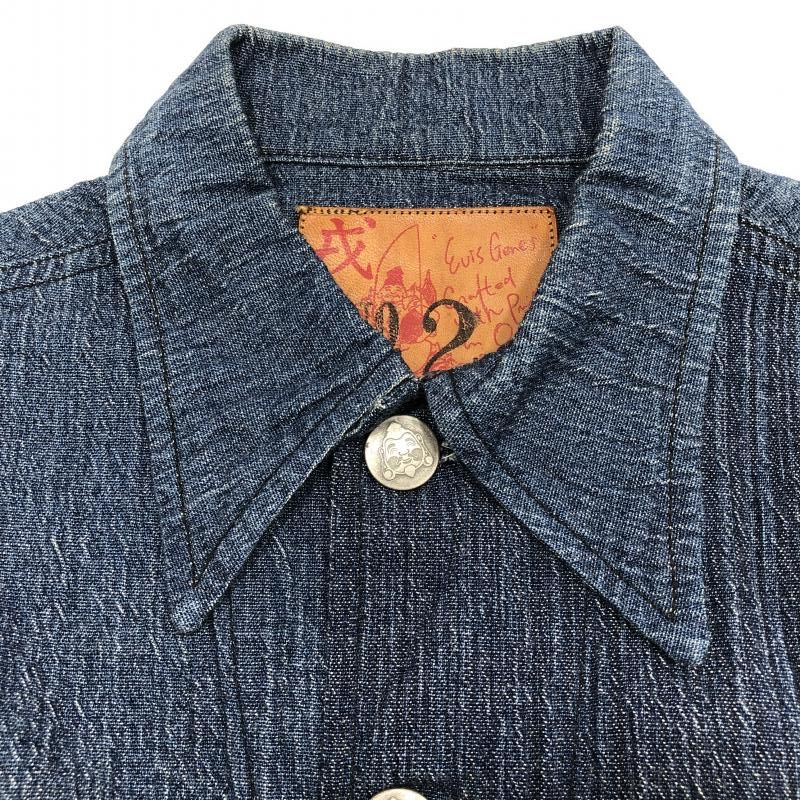 EVISU No.2 1118 38サイズ Gジャン 新品未使用　鯛釣りパッチ 中古】EVISU STYLECRAFT 鯛パッチ Lot1118 No.02 デニムジャケット