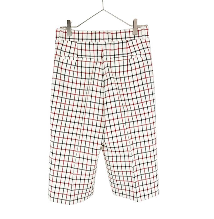BLAMINK ブラミンク チェック柄 ハーフパンツ レディース 36 ウール100  