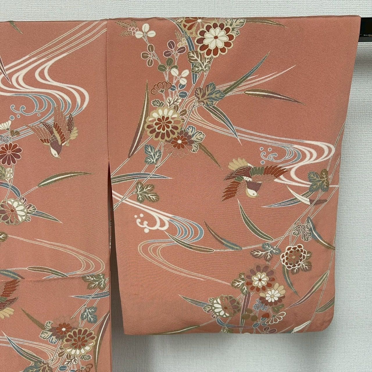 【ミヒャエル様❤️昭和レトロ ヴィンテージ モガファッション 着物 正絹小紋】 小紋 草花の上品な染め 正絹 着物 MK-3530 - メルカリ