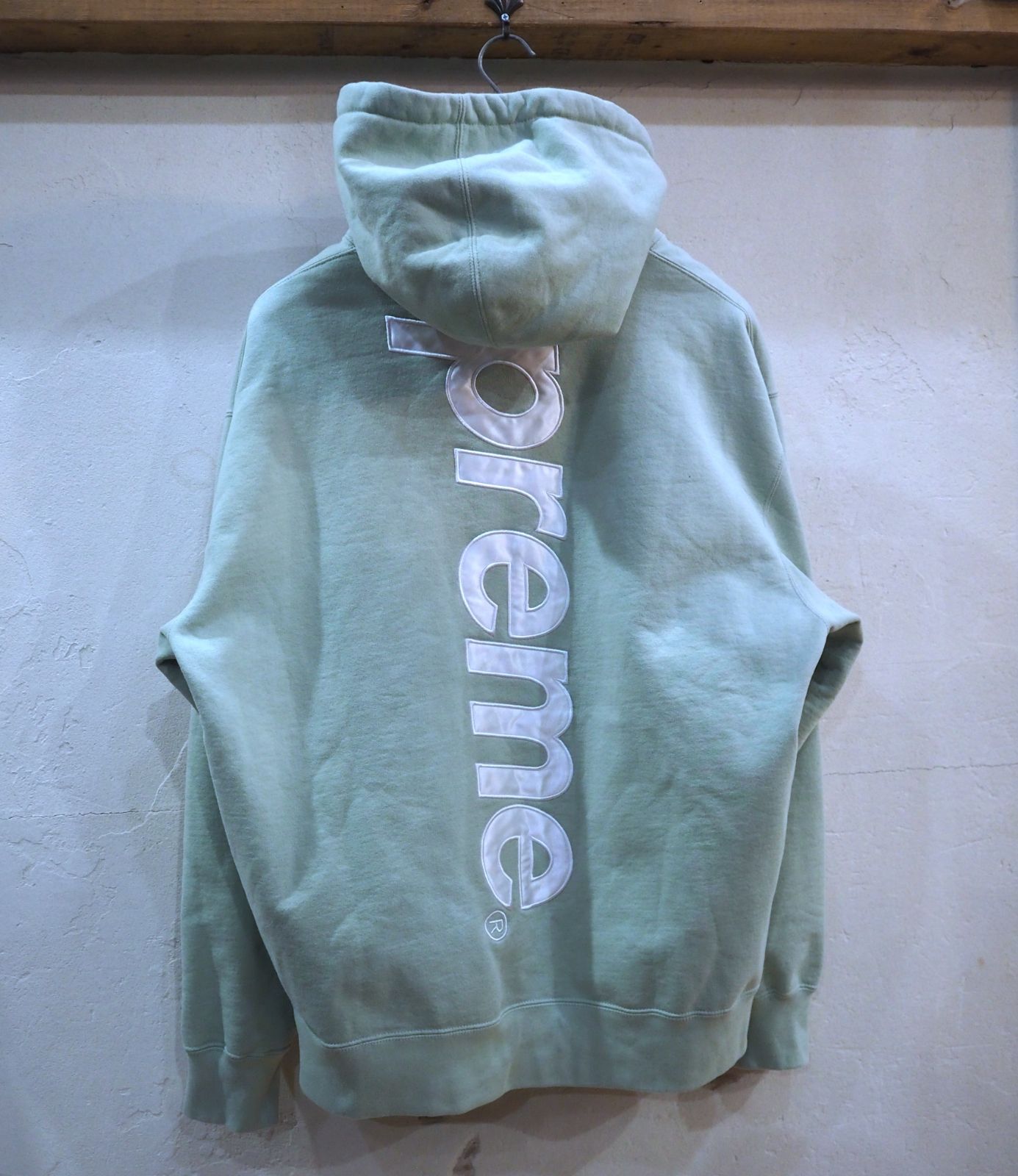◇Supreme シュプリーム【Satin Applique Hooded Sweatshirt MINT
