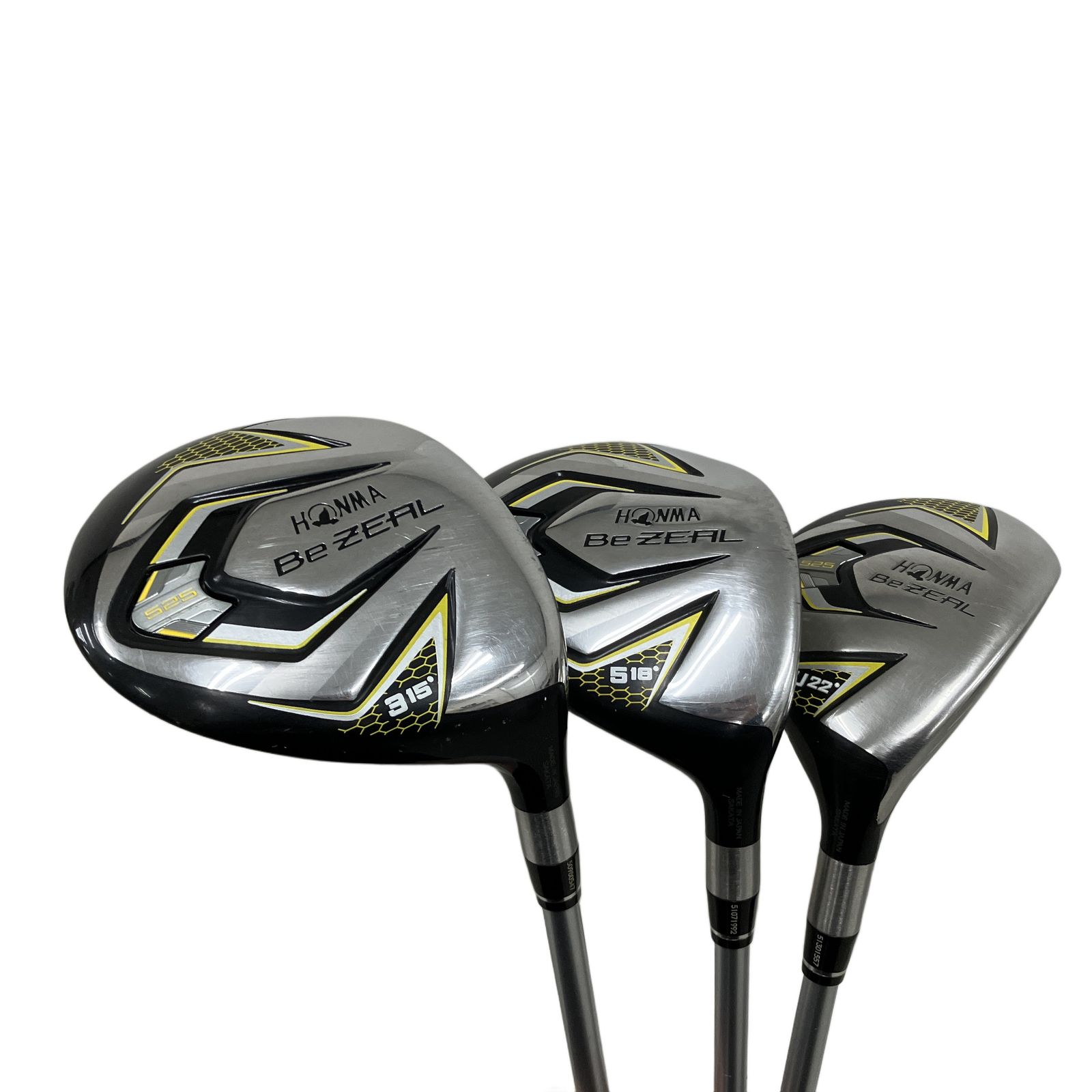 HONMA BeZEAL 525 3 15°/5 18°/U22° ホンマ ビジール 3本セット