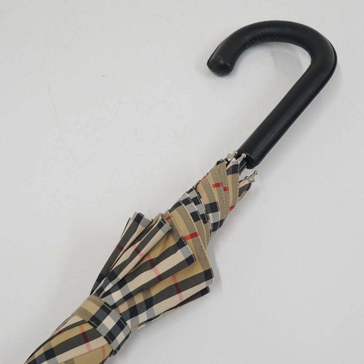 高級傘 BURBERRY LONDON バーバリー USED美品 チェック 定番柄