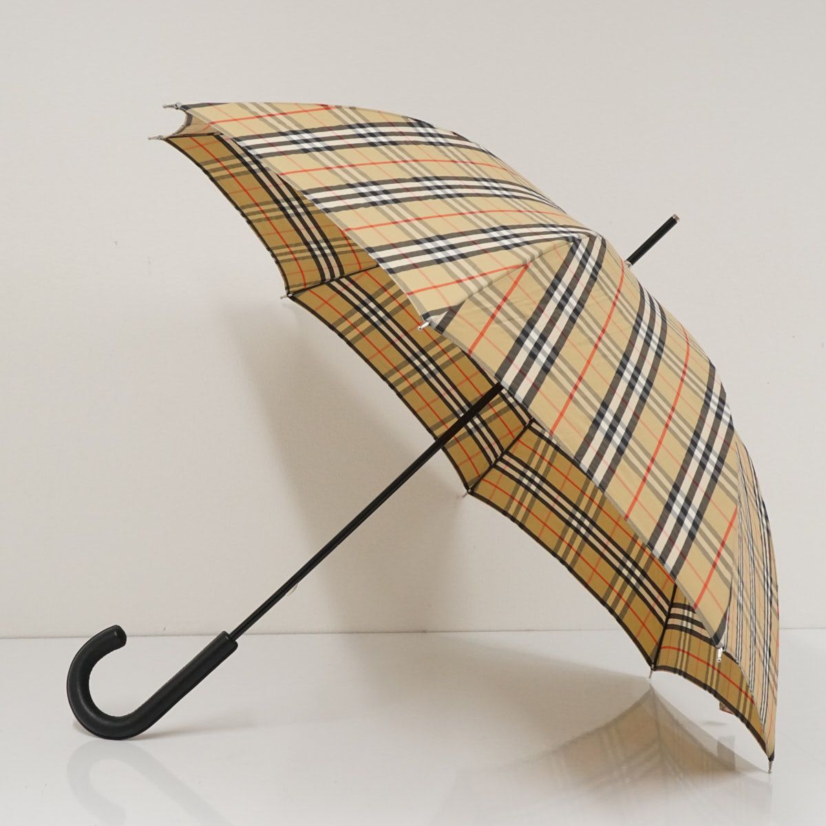 高級傘 BURBERRY LONDON バーバリー USED美品 チェック 定番柄