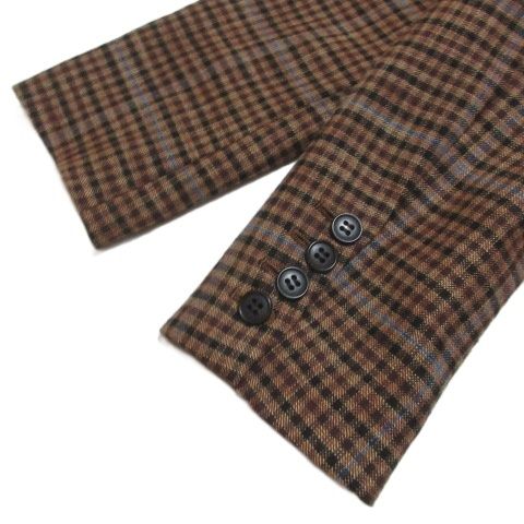 アルアバイル allureville チェックジャケット ブレザー ダブル 総裏地