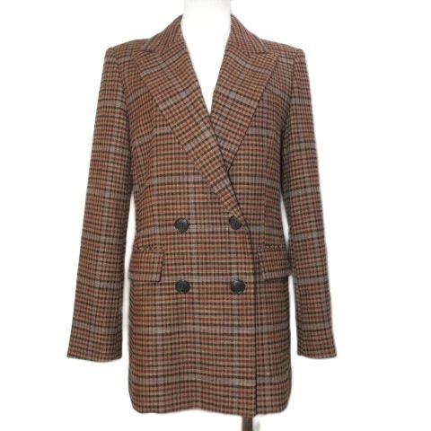 アルアバイル allureville チェックジャケット ブレザー ダブル 総裏地