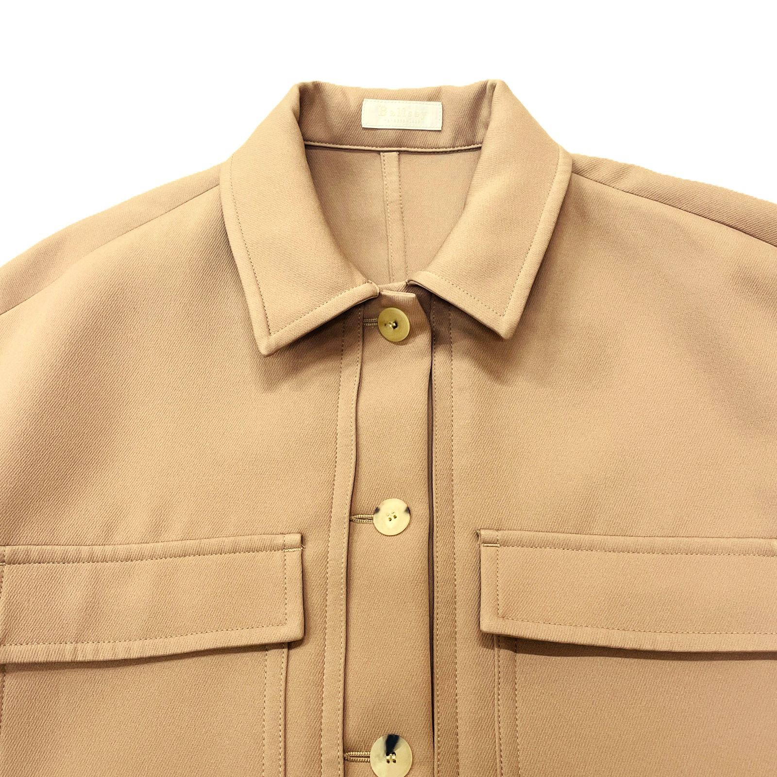 BALLSEY ボールジィ TOMORROWLAND トリプルクロス CPOシャツ 36 BEG 