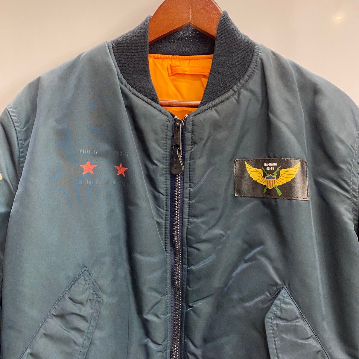 アヴィレックス AVIREX 90's USA製 MA-1 ROLLING THUNDER ジャケット