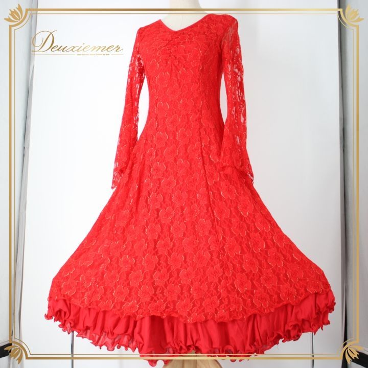 社交ダンス 衣装 スタンダード ドレス ワンピース パーティドレス