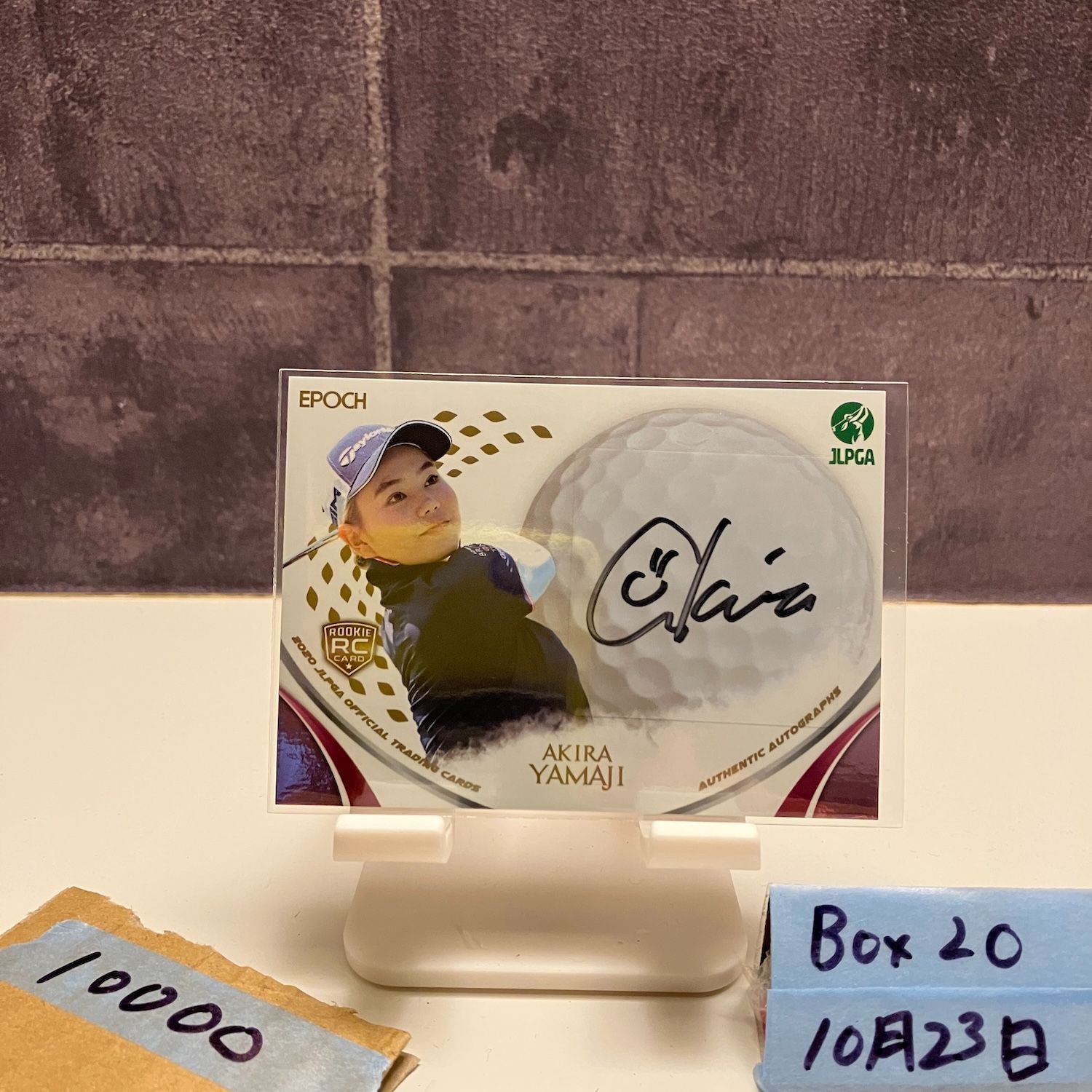 2020 EPOCH Woman s Pro Golfer 山路晶 Akira Yamaji 78 90 直筆サインカード JLPGA 女子プロゴルフ RC ルーキー Rookie カード