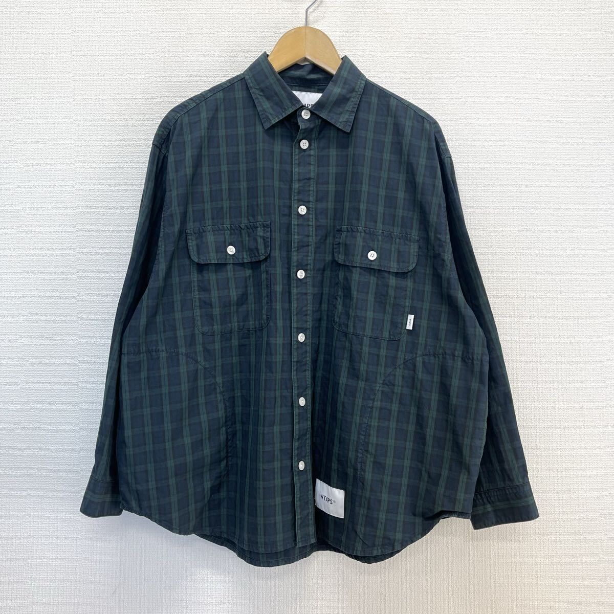 WTAPS ダブルタップス 251TQDT-SHM02 チェックワークシャツ 【公式通販】