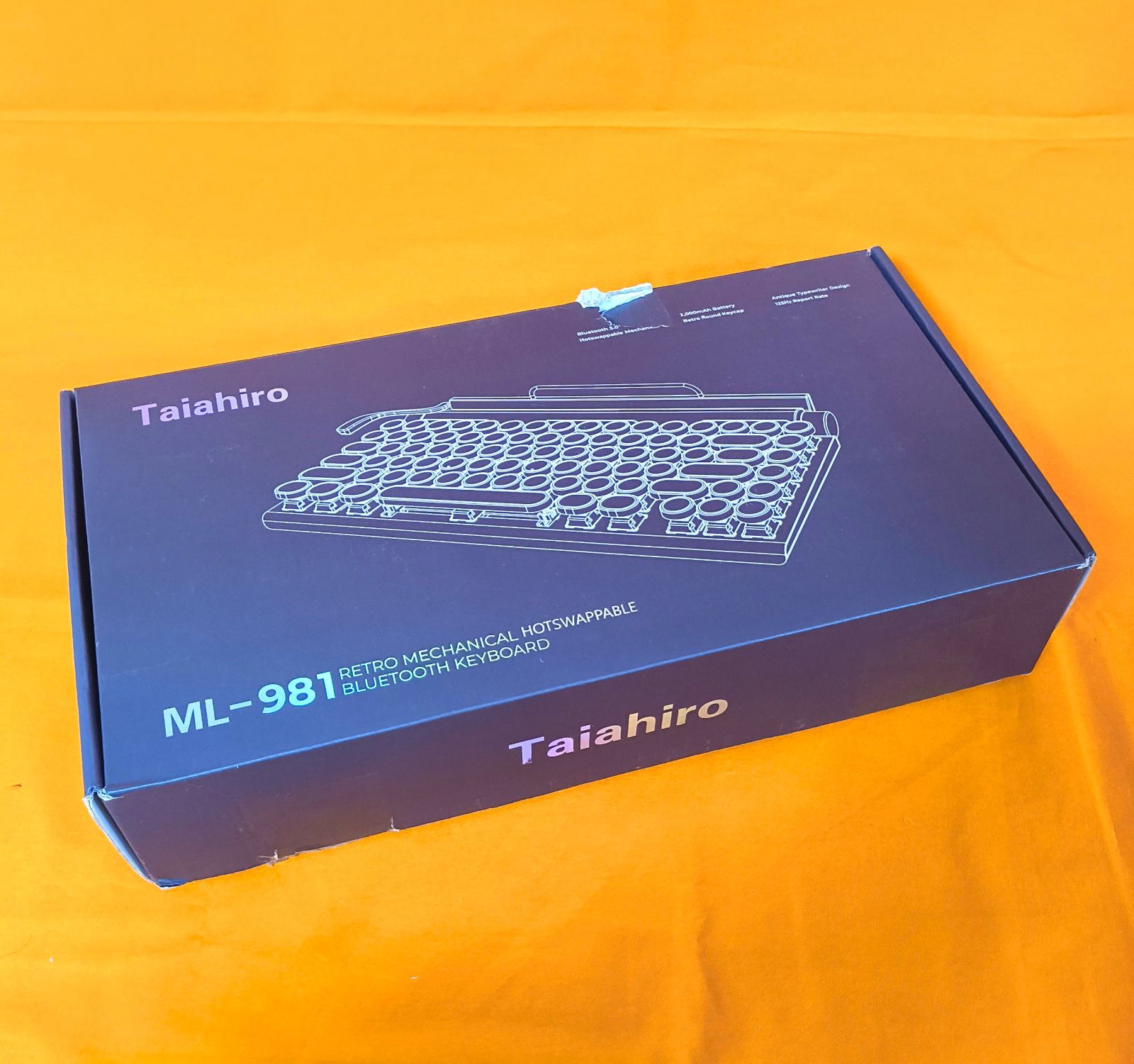 Taiahiro レトロ typewriter風 キーボード 青軸 - メルカリ