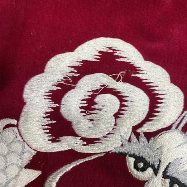 プリンス商会　別珍スカジャン 赤　美品 中古】横須賀プリンス商会 別珍スカジャン 龍 エンジ size M[24