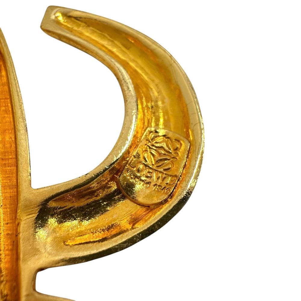 LOEWE/ロエベ】Lロゴ ブローチ GP 31.4g ゴールド レディース 【中古