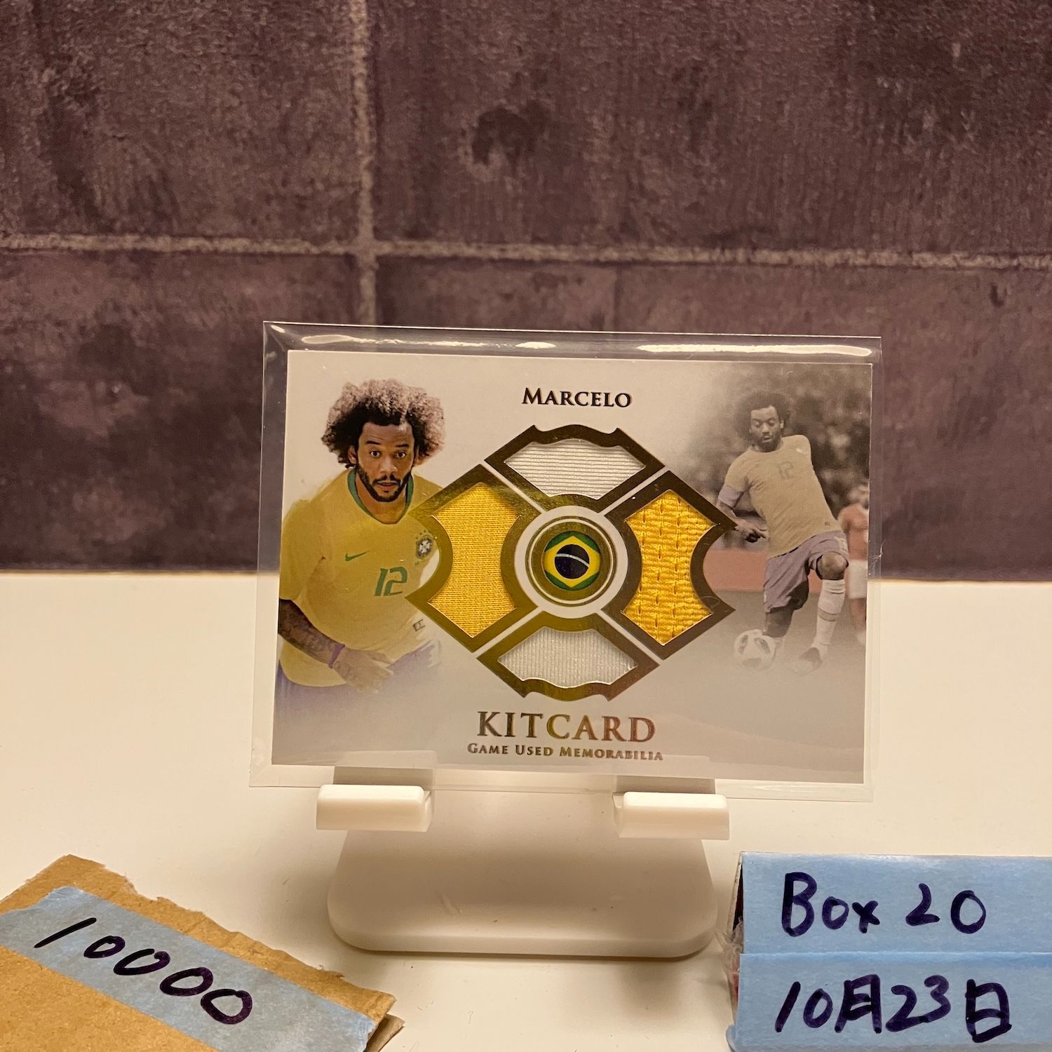 2018 Futera Unique Marcelo 05 39 Real Madrid Kitcard Game Memorabilia Dual ジャージ カード