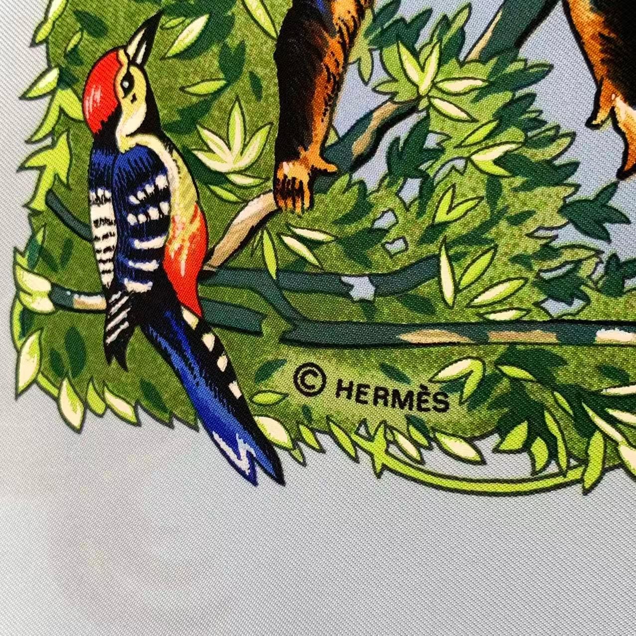 新品同様 HERMES エルメス スカーフ カレ90 シルク SICHUAN 四川省