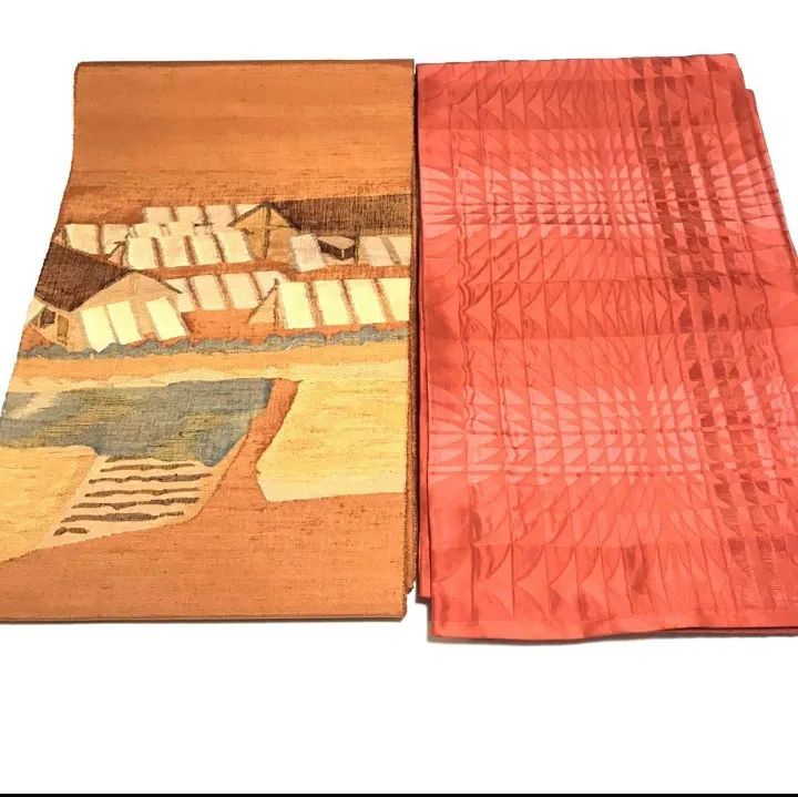 6099］袋帯 11点 セット まとめ売り 草花文様 リメイク 正絹 着物