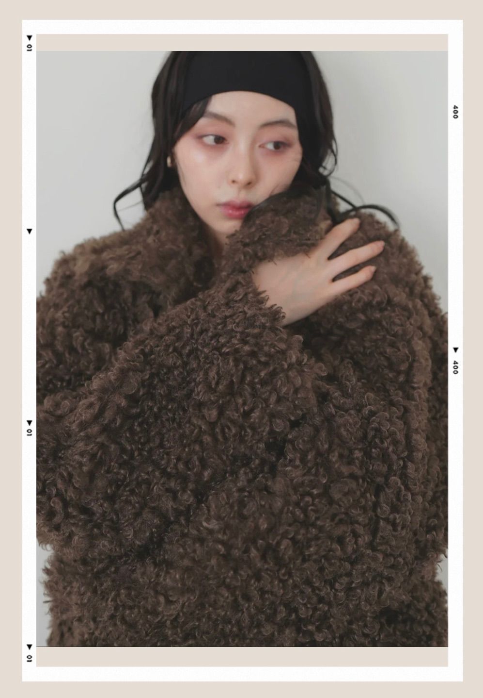 新品　プードルファーブルゾン　esicaエシカ　LIANリアン 新品 プードルファーブルゾン ブラウン esicaエシカ LIANリアン - メルカリ