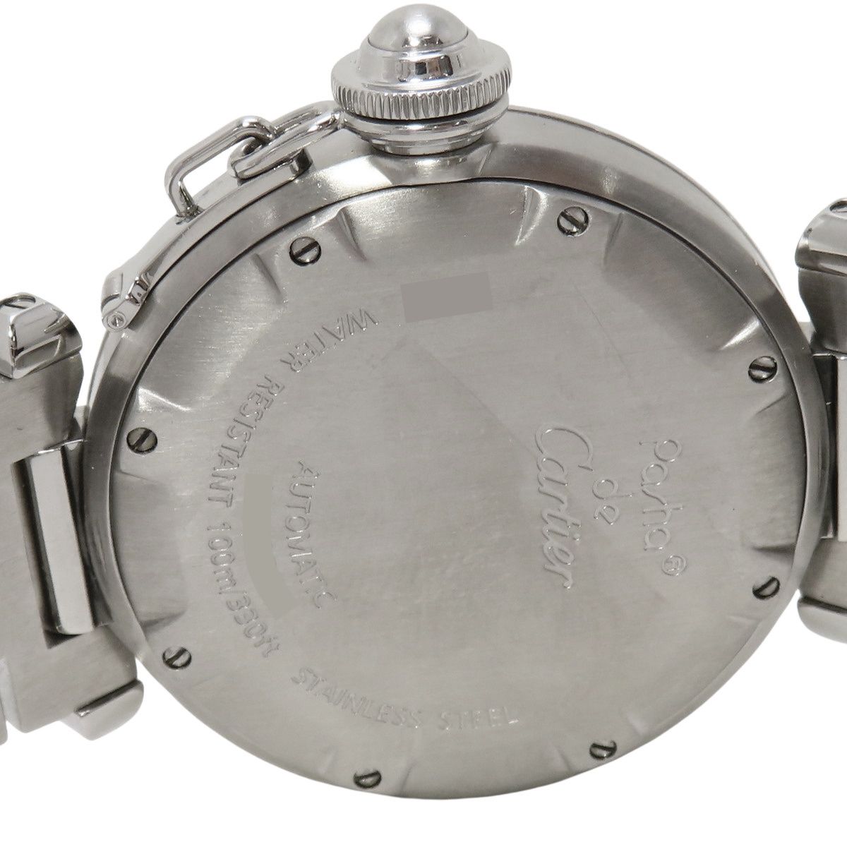  カルティエ パシャC W31043M7 ステンレススチール SS ブラック 自動巻き メンズ 40802158104 アラモード リピーター多 自動巻き時計 腕時計(アナログ)