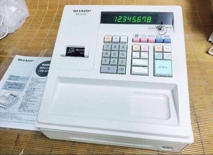 シャープレジスター XE-A147 PC連携売上管理フル設定無料 000215