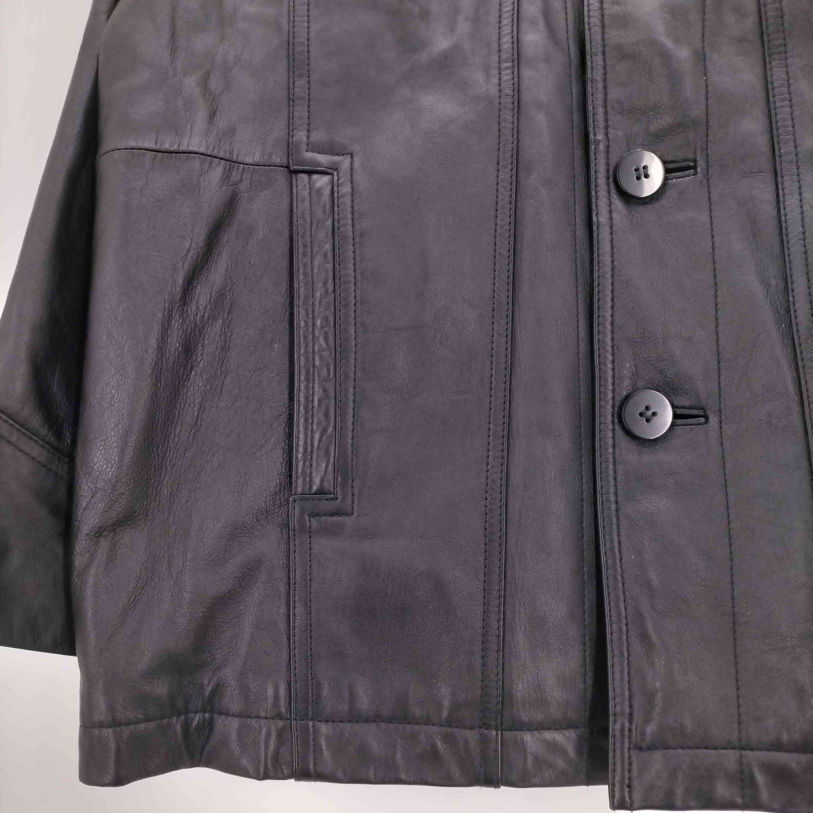 ウィルソン Wilson M.JULIAN レザー トラッカージャケット メンズ