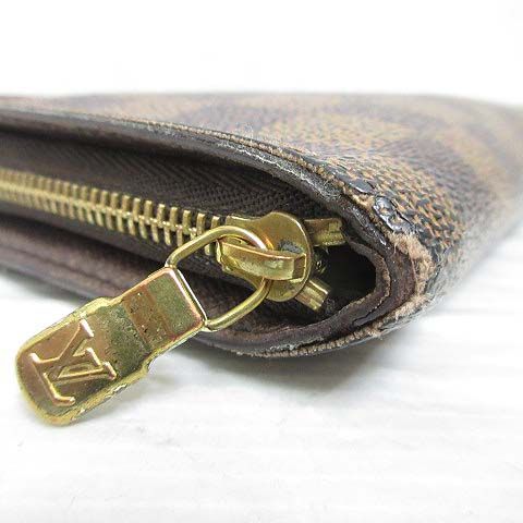 ルイヴィトン LOUIS VUITTON ダミエ ポルトモネ ジップ 長財布 N61728