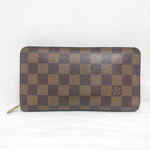 ルイヴィトン LOUIS VUITTON ダミエ ポルトモネ ジップ 長財布 N61728