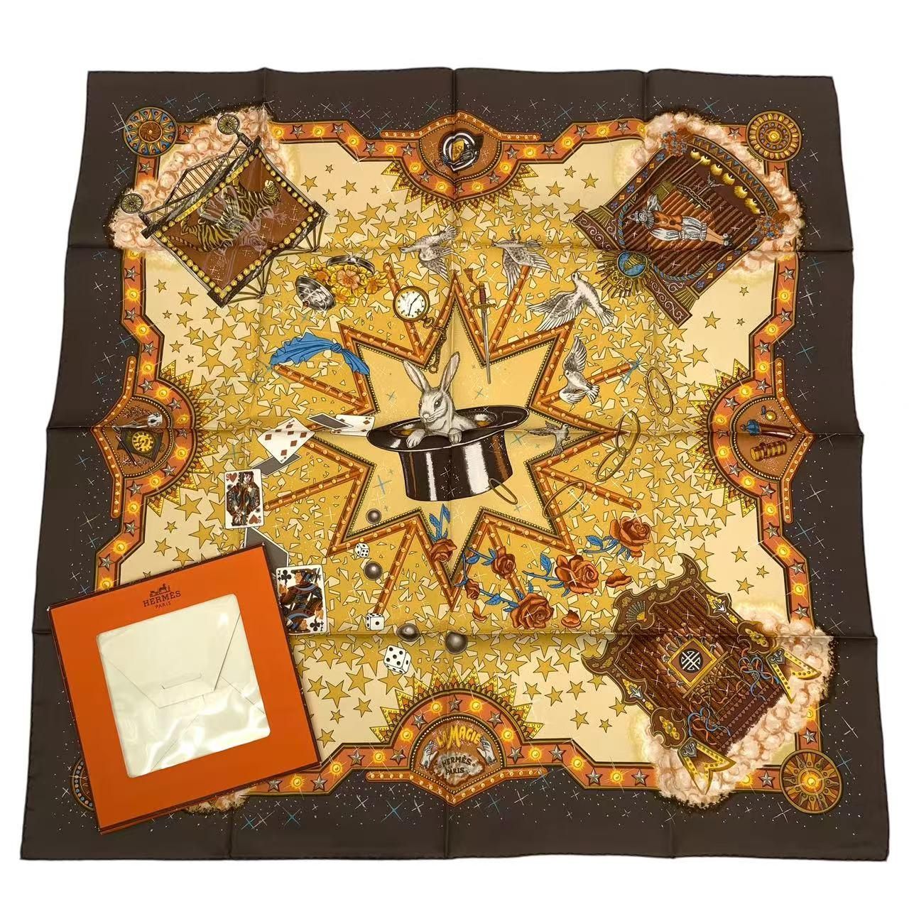 新品未使用】HERMES エルメスカレ90 LA MAGIE マジックウサギ HERMES