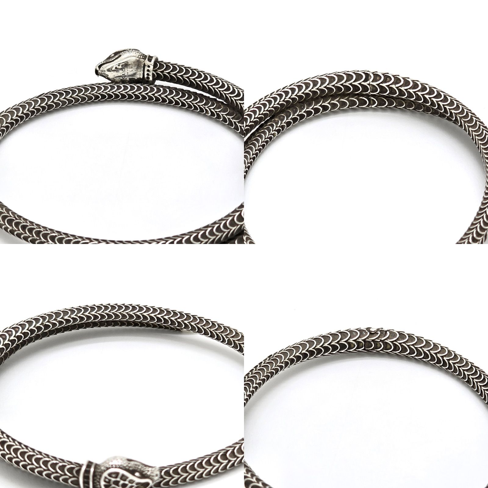 GUCCI グッチ 577283 ガーデン スネーク バングル ブレスレット 18 腕