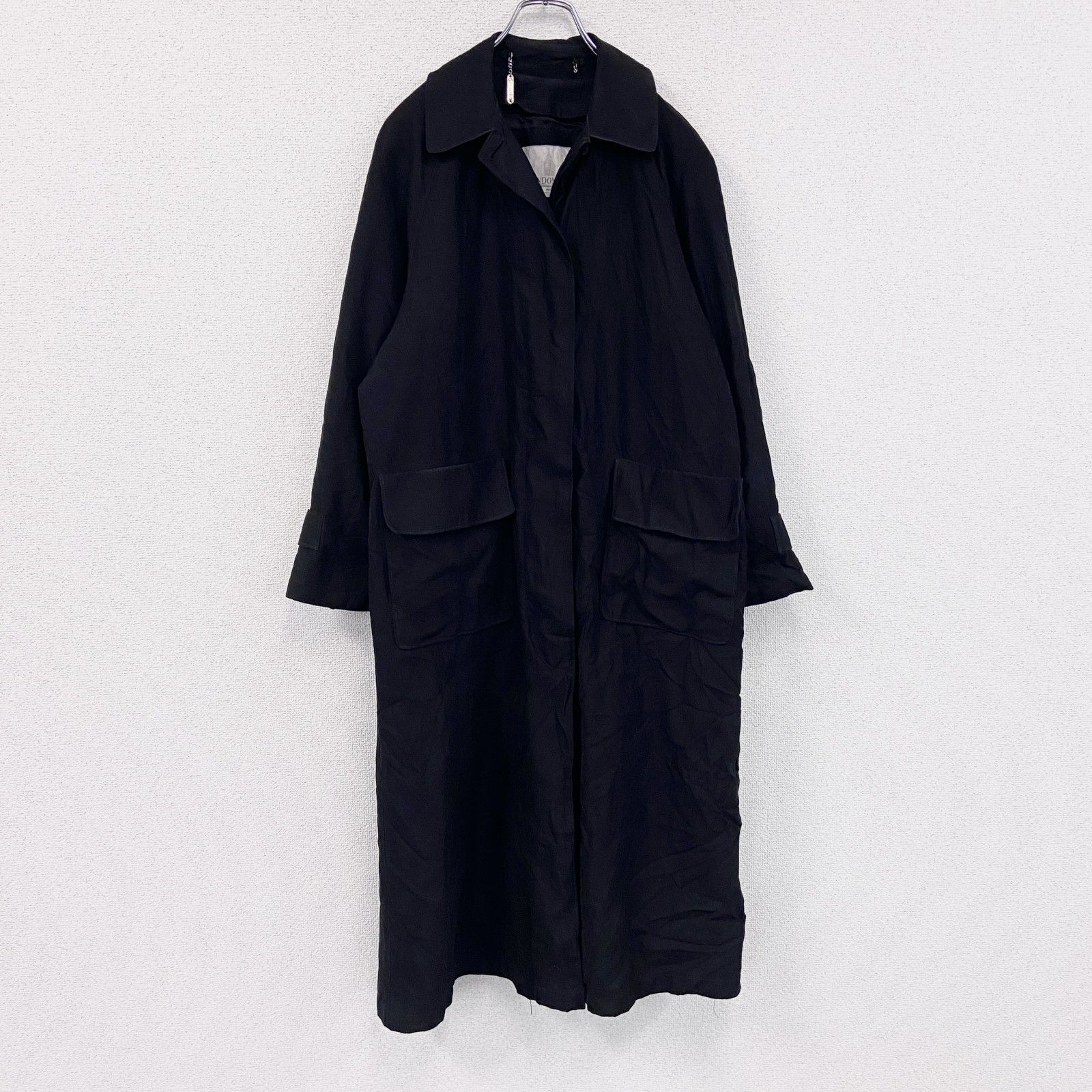 古着 used LONDON FOG ロンドンフォグ トレンチコート 黒 ブラック L