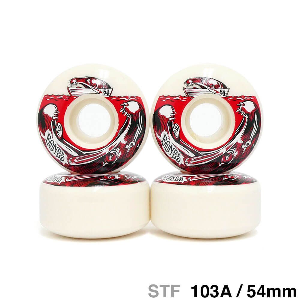 BONES WHEEL ボーンズ ウィール STF 103A V3（SLIMS）SALMON DINNER 54mm　スケートボード スケボー